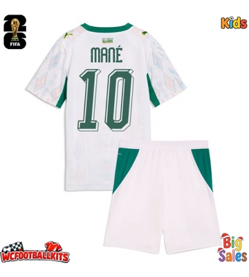 Senegal Sadio Mane #10 Replica Home Stadium Kit for Kids World Cup 2026 Short Sleeve (+ pants)